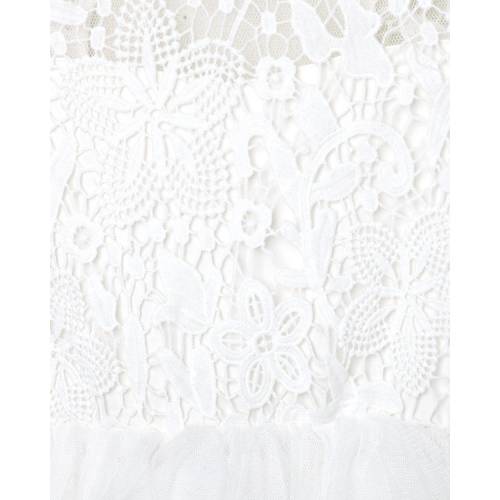 ドレス アイボリー ジュニア キッズ 【 DESIGNER KIDZ TARA HEART BACK DRESS IVORY 】
