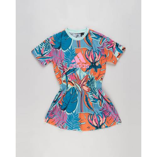 超歓迎された のファッションブランド カジュアル ファッション アディダス パフォーマンス キッズ ダンス Blue ドレス 青色 ブルー ピンク Pink Mint ジュニア キッズ Pink Adidas Performance Dance Dress Kidsteens Screaming Clear Hazy Blue Glow