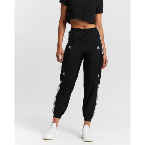 アディダス オリジナルス アイコン 貨物自動車 真っ黒 墨ぞめ トラック猿股 レディース Adidas Originals Adicolor Classics Disrupted Icon Black Loadedcafe Com