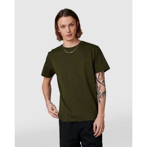 ティーシャツ カーキ メンズ Nique Tait Mercerised Cotton Tee Khaki Rentalcartobago Com