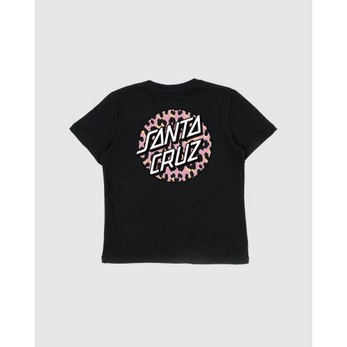 サンタクルーズ Tシャツ 黒色 ブラック レディース Santa Cruz Primal Dot Tee Kidsteens Black Salon Raquet De