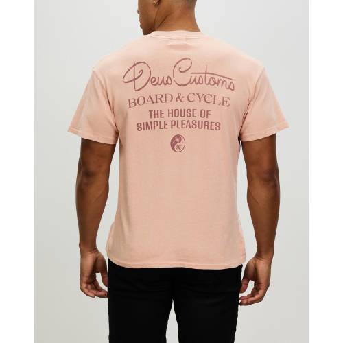 デウスエクスマキナ Tシャツ ピンク メンズ Pink Deus Ex Machina Balance Tee Coral Southwestne Com