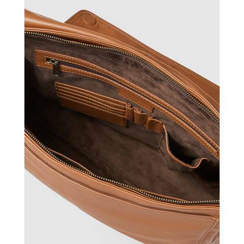 メンズ 【 KINNON HARDY SATCHEL TAN 】