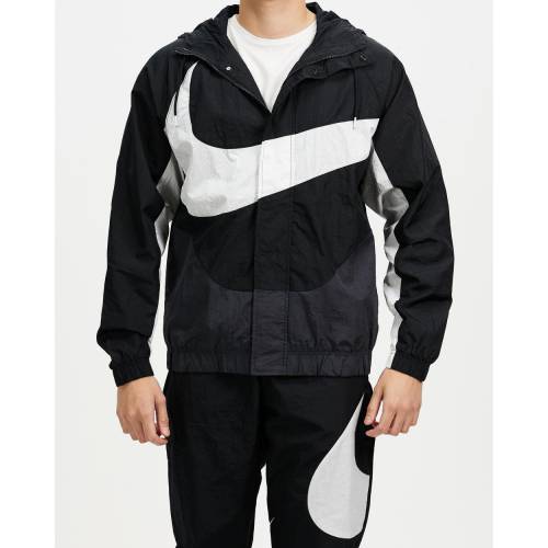 楽天市場 ナイキ スウッシュ スウォッシュ ウーブン ジャケット 黒色 ブラック 白色 ホワイト メンズ Swoosh Woven Nike Sportswear Lined Jacket Black Anthracite White スニケス