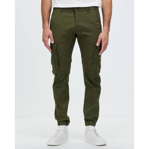 90 以上節約 ポール カーゴ オリーブ ナイト カーゴパンツ メンズ Jack And Jones Paul Flake Akm 542 Olive Night