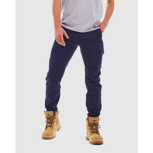 スキニー カーゴ 紺色 ネイビー カーゴパンツ メンズ Tradie Skinny Cuff Navy Ice Org Br