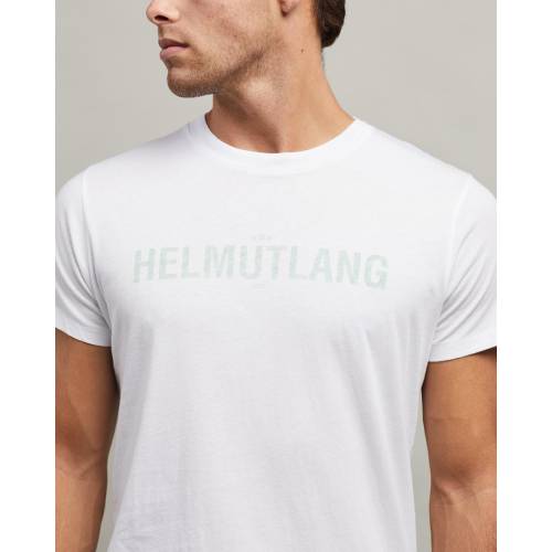 ヘルムートラング スタンダード Tシャツ 白 ホワイト メンズ Standard Helmut Lang Web Tee Chalk White Justice Law Net