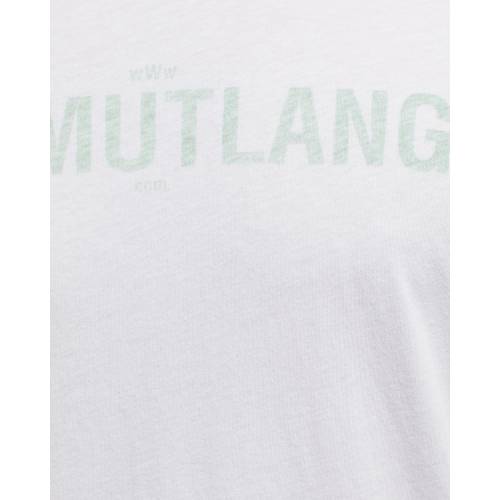 ヘルムートラング スタンダード Tシャツ 白 ホワイト メンズ Standard Helmut Lang Web Tee Chalk White Justice Law Net