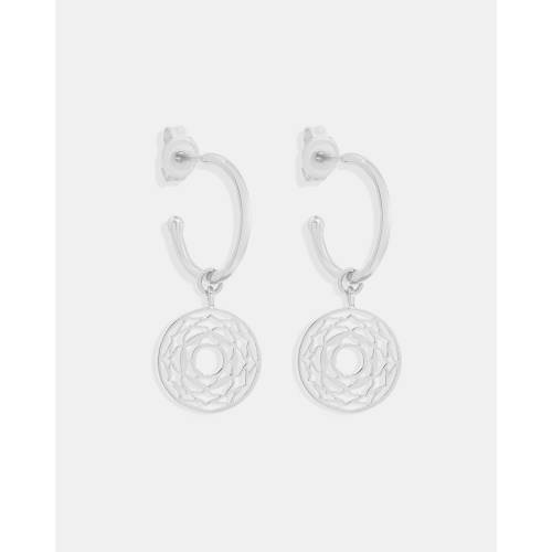 シャーロット 銀色 シルバー レディース 【 SILVER BY CHARLOTTE I AM DIVINELY GROUNDED CROWN CHAKRA HOOPS 】