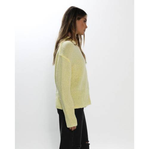 モンティー クルー ニット レディース 【 MADISON THE LABEL MONTY CREW KNIT CITRUS 】