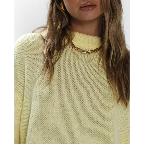 モンティー クルー ニット レディース 【 MADISON THE LABEL MONTY CREW KNIT CITRUS 】