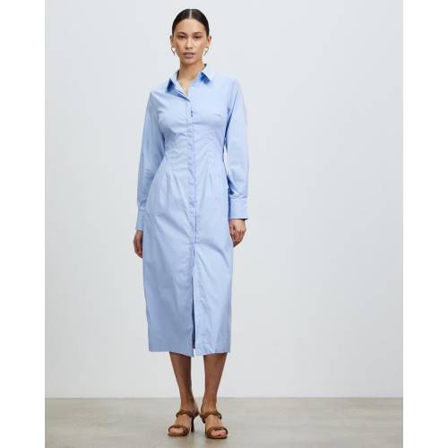 95 Off ドレス 青色 ブルー ドレスシャツ レディース Fucoa Cl