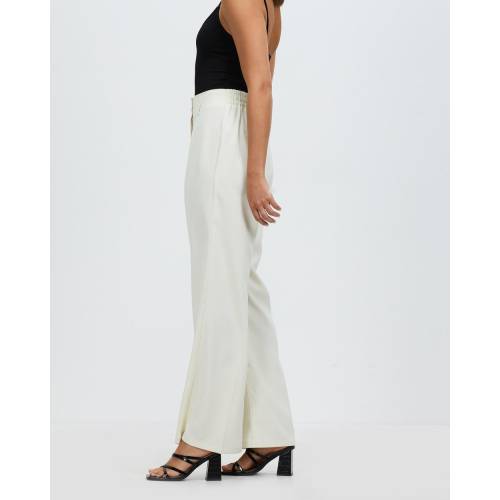 白色 ホワイト レディース 【 ATMOSANDHERE CELINA PANTS OFF WHITE 】