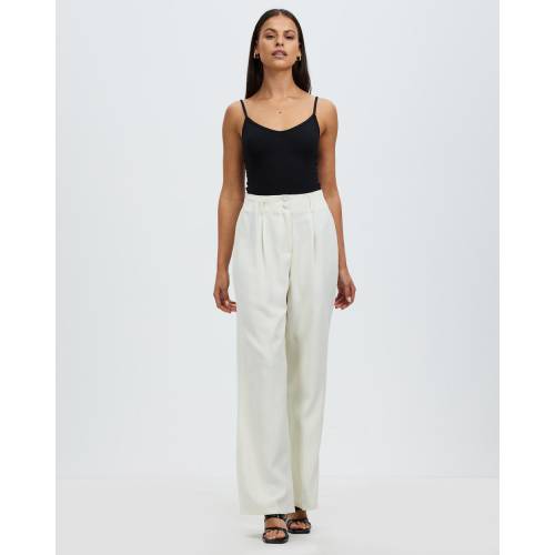 白色 ホワイト レディース 【 ATMOSANDHERE CELINA PANTS OFF WHITE 】