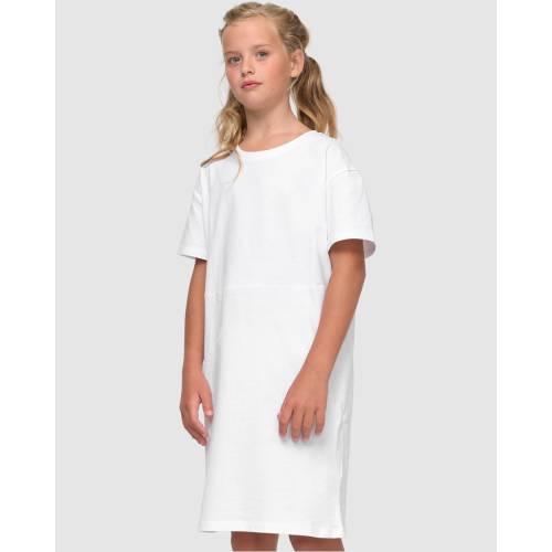 Tシャツ ドレス 白色 柔らかい ジュニア ホワイト キッズ 正規代理店