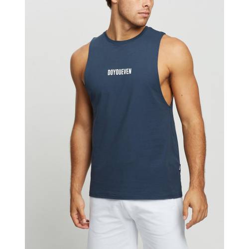 ファッションブランド カジュアル ファッション タンクトップ 紺色 ネイビー メンズ Doyoueven Origin Muscle Tank Navy