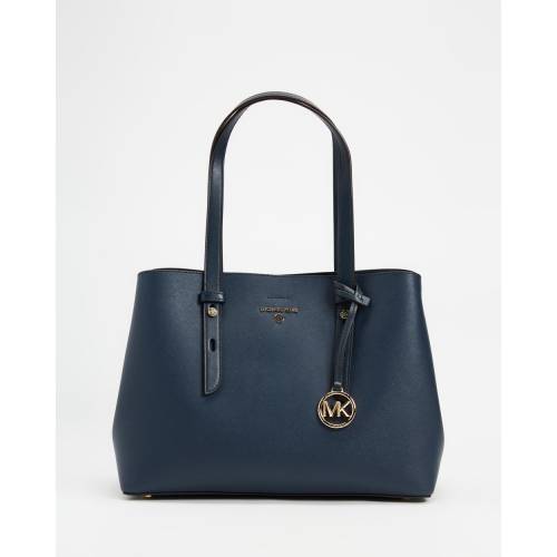 マイケルコース 紺色 ネイビー レディース 【 MICHAEL KORS MEL MEDIUM TOTE NAVY 】