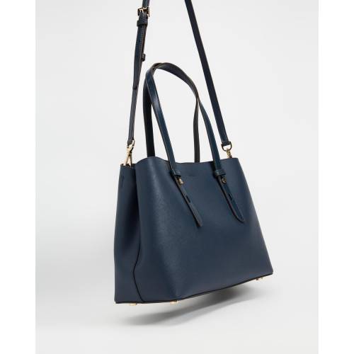 マイケルコース 紺色 ネイビー レディース 【 MICHAEL KORS MEL MEDIUM TOTE NAVY 】