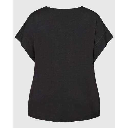 スタジオ 青色 ブルー レディース 【 AVE STUDIO HAZEL PLACEMENT TOP BLUE PATCH FLORAL 】