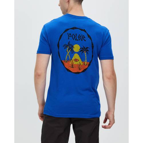 通販激安 ポーラー Tシャツ メンズ Poler Trader Rick Tee Royal Tシャツ カットソー