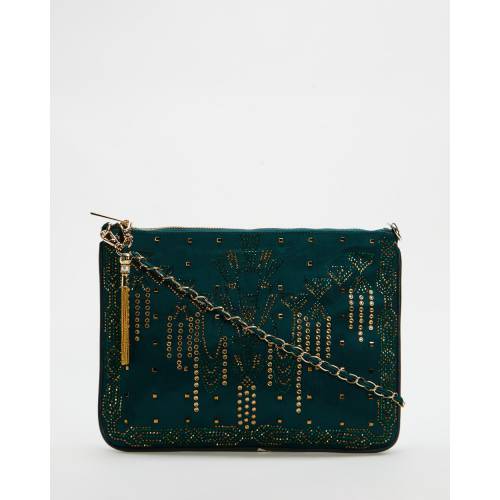 カミーラ 鞄 レディース Camilla Zip Top Clutch Cross Body Bag Luxe Emerald Mechikalionline Com