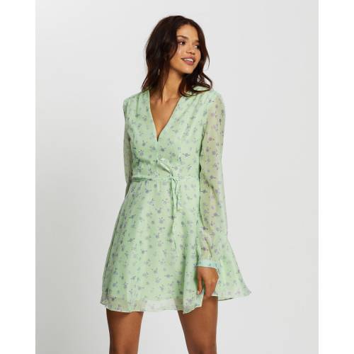 ファッションブランド カジュアル ファッション グラマラス Green ドレス ドレス 緑 グリーン レディースファッション レディース Green Glamorous Watercolour Ditsy Dress ドレス Southernoaksfuneralservice Com