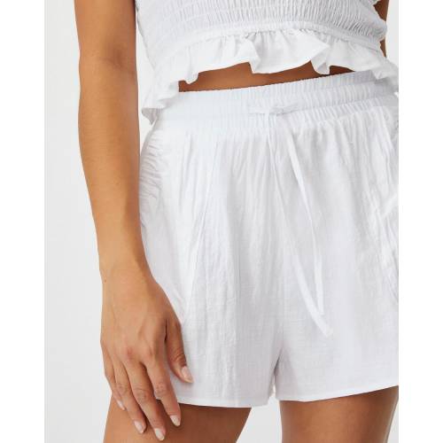 ネクタイ ショーツ ハーフパンツ 白色 ホワイト ビーチショーツ 水着 レディース Cotton On Body Tie Waist White Fitolab Com Br