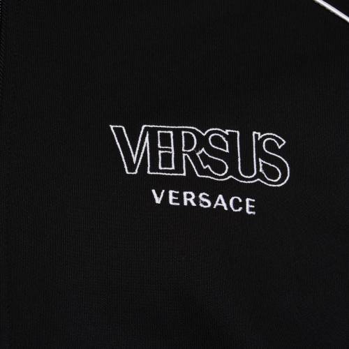 最愛 コート ジャケット スウェットシャツ ロゴ Versace Versus トレーナー ジャケット コート メンズファッション B2144 Black Sweatshirt Zip Logo Tape Versace Versus ブラック 黒色 Www Dgb Gov Bf