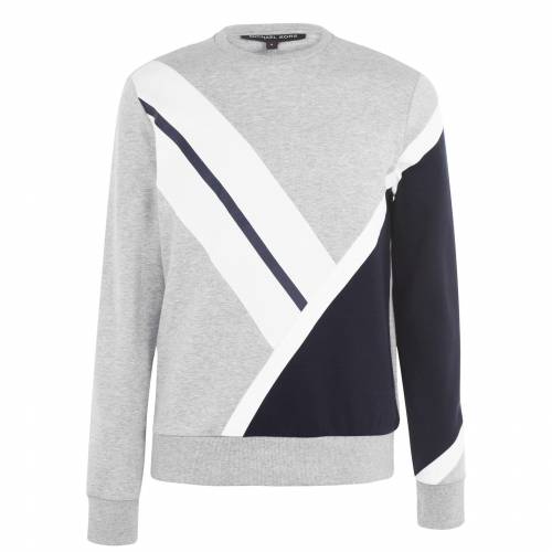 新品即決 マイケルコース Michael Kors スウェットシャツ トレーナー Michael Kors Bold Blocking Sweatshirt Htrgrey 030 メンズファッション トップス スウェット トレーナー 人気ブランド Www Balloonylandkw Com