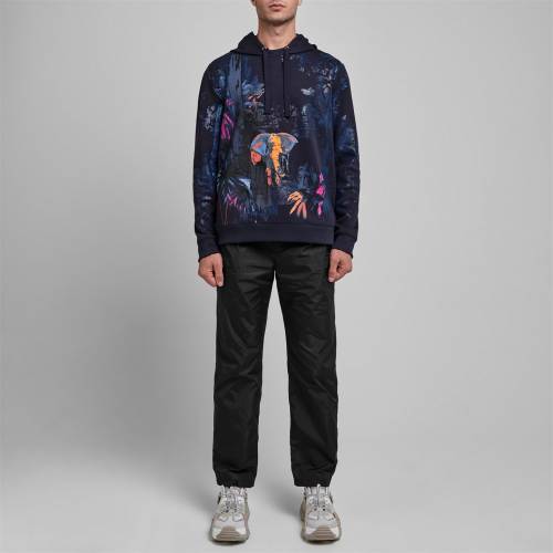 ネイビー スウェット トレーナー パーカー Navy Jungle トレーナーメンズファッション Hoodie Hoodie ファッション A3a トップス Valentino トレーナー スニケスファッションブランド Valentino ヴァレンティノ 紺色 メンズファッション Mural カジュアル スウェット