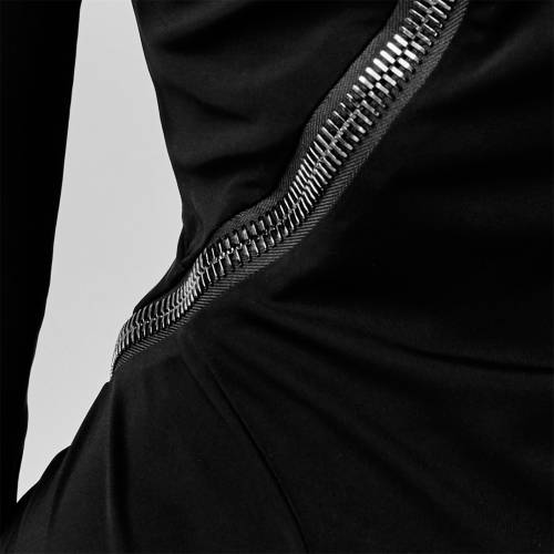 トムフォード スリーヴ フロック 墨染め 黒奴 長袖 レディース Sleeve Tom Ford Zip Dress Black Lb999 Silk Music Com