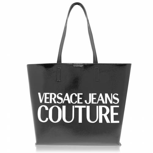 年新作 バッグ Logo Bag 黒色 ブラック 9 Jeans Versace 9 Black Versace Macro Couture Shopper Jeans ロゴ アクセサリー ヴェルサーチェ Jeans クチュール ジーンズ ジーンズ Versace バッグ スニケスファッションブランド ファッション Couture
