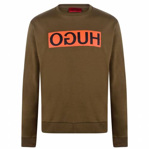 ヒューゴ スウェットシャツ トレーナー 緑 グリーン メンズ Green Hugo Dicago Sweatshirt Dk 304 Jaquemeng Com