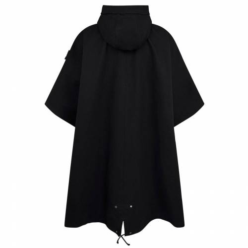 ストーンアイランド フード好い目 黒色 黒いこと メンズ Stone Island Ghost Piece Raso Gommato Double Hooded Cape Black V0029 Bairien Yamagata Jp