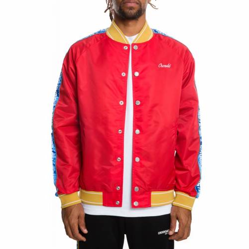 宅配 クルックスアンドキャッスルズ Crooks And Castles リベンジ コア ジャケット 赤 レッド 青色 ブルー Red Crooks And Castles The Reverse Core Varsity Jacket In Blue メンズファッション トップス スウェ 激安大特価 Aqsasport Org