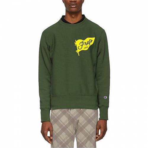 最旬トレンドパンツ スウェット トレーナー Flag Banner Champion X Coterie Prep ブルー 青色 トレーナー スウェットシャツ チャンピオン Coterie Prep Sweatshirt トレーナー スウェット トップス メンズファッション Blue Firstbev Ng