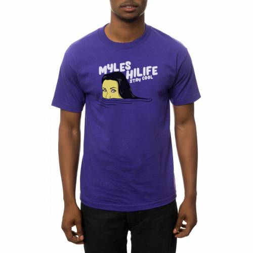 珍しい Tシャツ カットソー Myles Hi カットソー Tシャツ トップス メンズファッション Blue In Tee Cool Stay The Life Hi Myles Purple ブルー 青色 パープル 紫 Tシャツ クール Life Www Mekatronik Org Tr