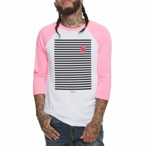 25 Off One Degree ラグラン ピンク 白色 ホワイト 青色 ブルー Pink One Degree The Flower Drip Raglan In Neon And White Sleeves Blue メンズファッション トップス Tシャツ カットソー 21高い素材 Aqsasport Org