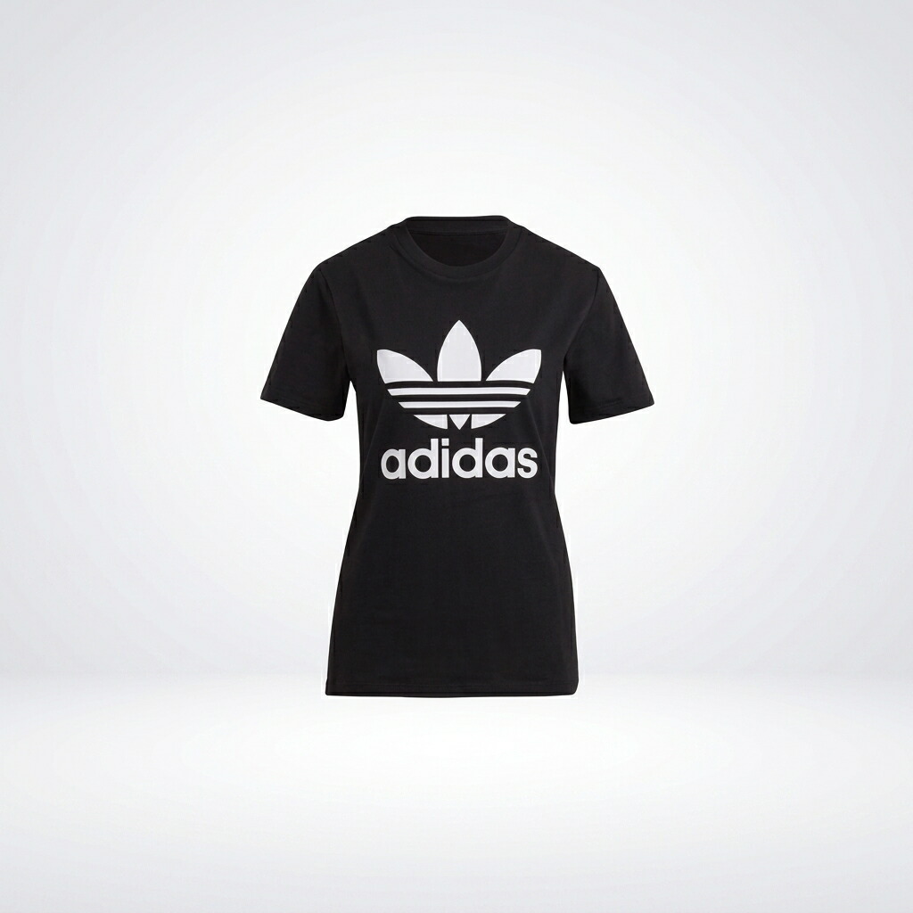 アディダス オリジナルス トレフォイル プルオーバー レディース 黒いこと 黒 Adidas Originals