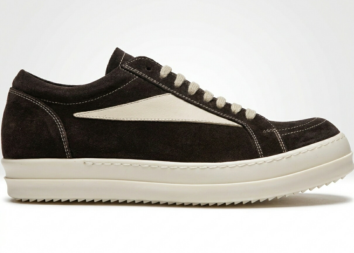 リックオウエンス RICK OWENS ヴィンテージ スニーカー メンズ VINTAGE SNEAKS マホガニー 牛乳