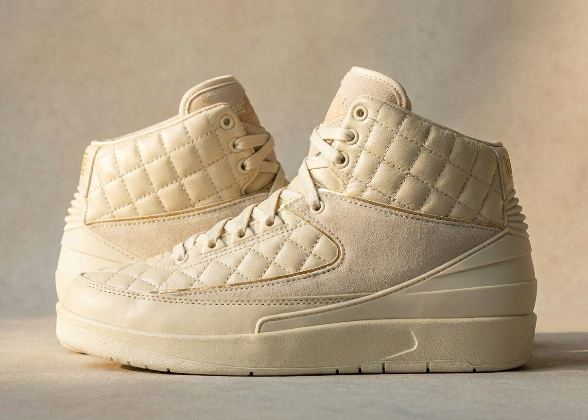 ナイキ ジョーダン JORDAN 2 RETRO JUST DON BEACH (GS) キッズ スニーカー ゴールド