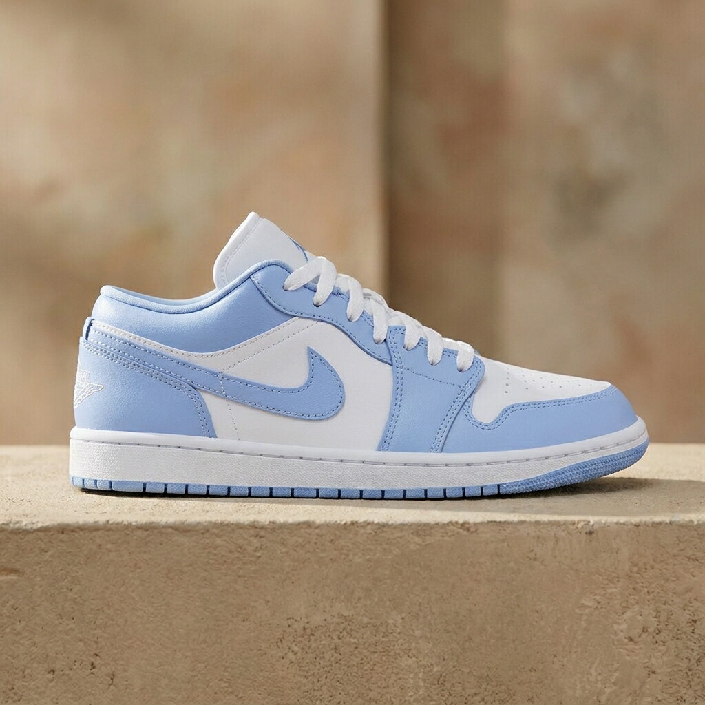 ナイキ エアジョーダン 1 LOW レディース スニーカー ホワイト/アルミニウム NIKE WMNS AIR JORDAN 1 LOW