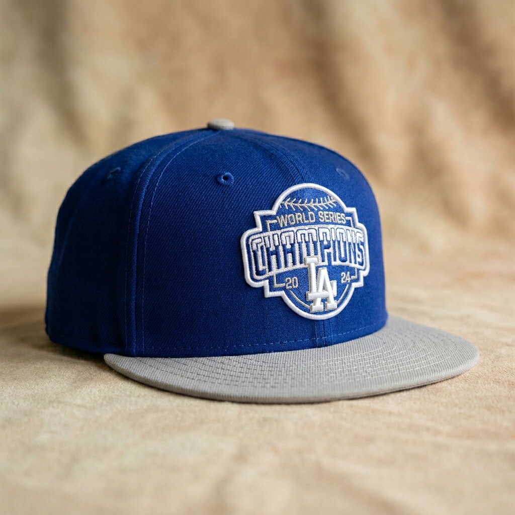 ニューエラ New Era 59Fifty ドジャース 2024 ワールドシリーズ チャンピオン キャップ メンズ グレー 帽子｜スニケス