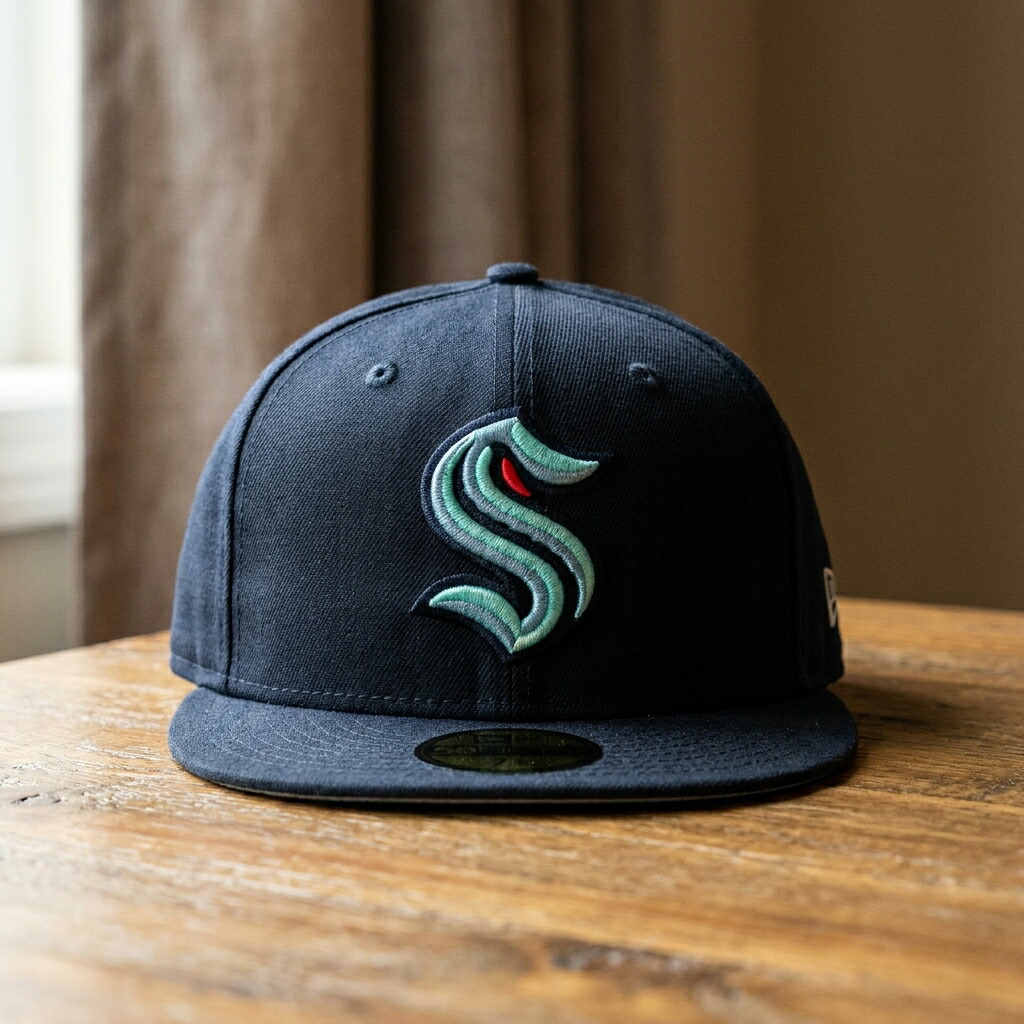 ニューエラ New Era 59FIFTY シアトル クラーケン キャップ メンズ ネイビー