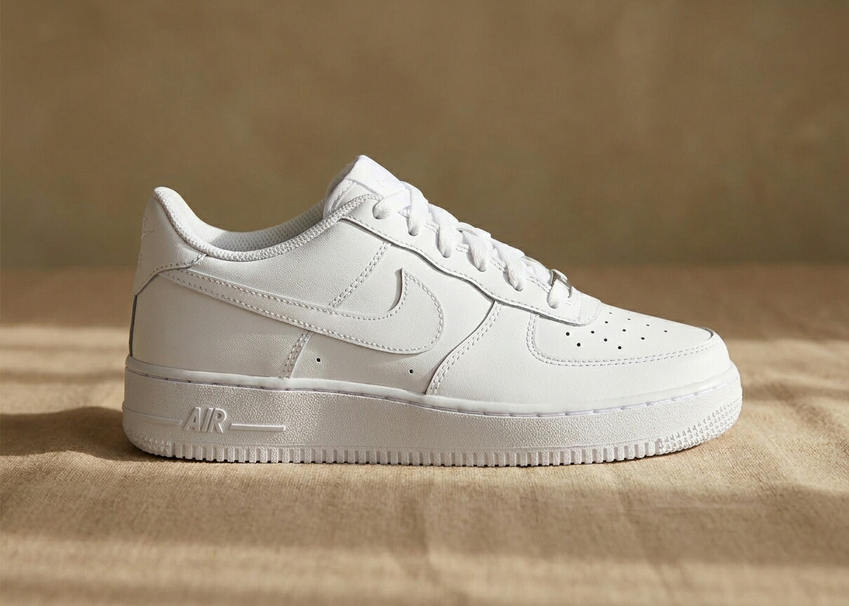 ナイキ エアフォース1 キッズ ジュニア スニーカー ホワイト 白 NIKE AIR FORCE 1 LOW (GS)