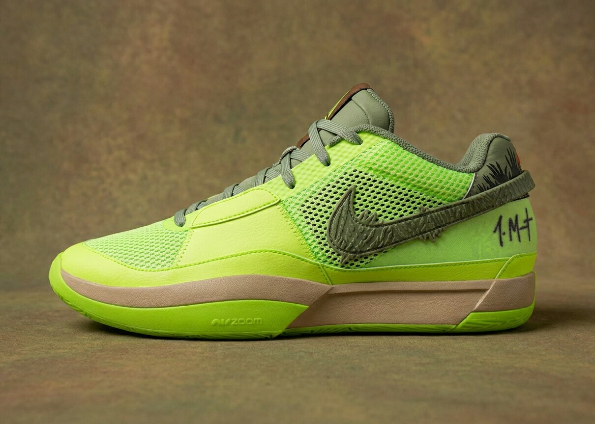 ナイキ NIKE JA 1 HALLOWEEN ZOMBIE スニーカー メンズ ライムブラスト 緑 黒
