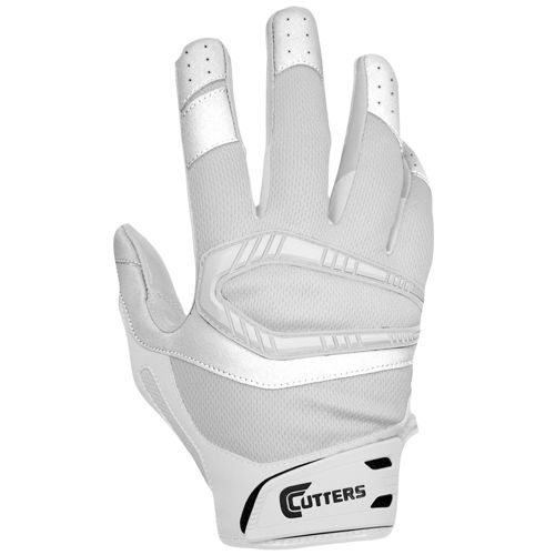 all white cutters football gloves