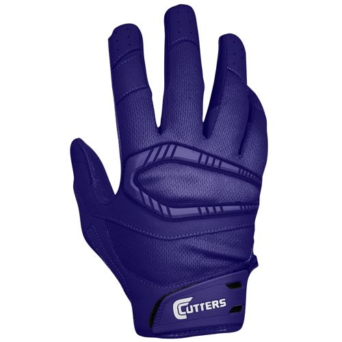 purple football gloves