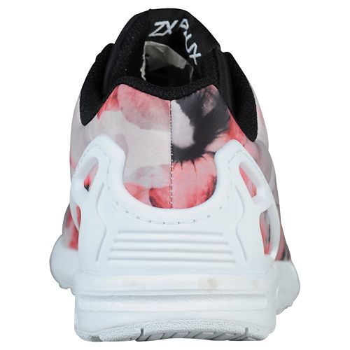 basket adidas zx flux rose motif fleur hibiscus