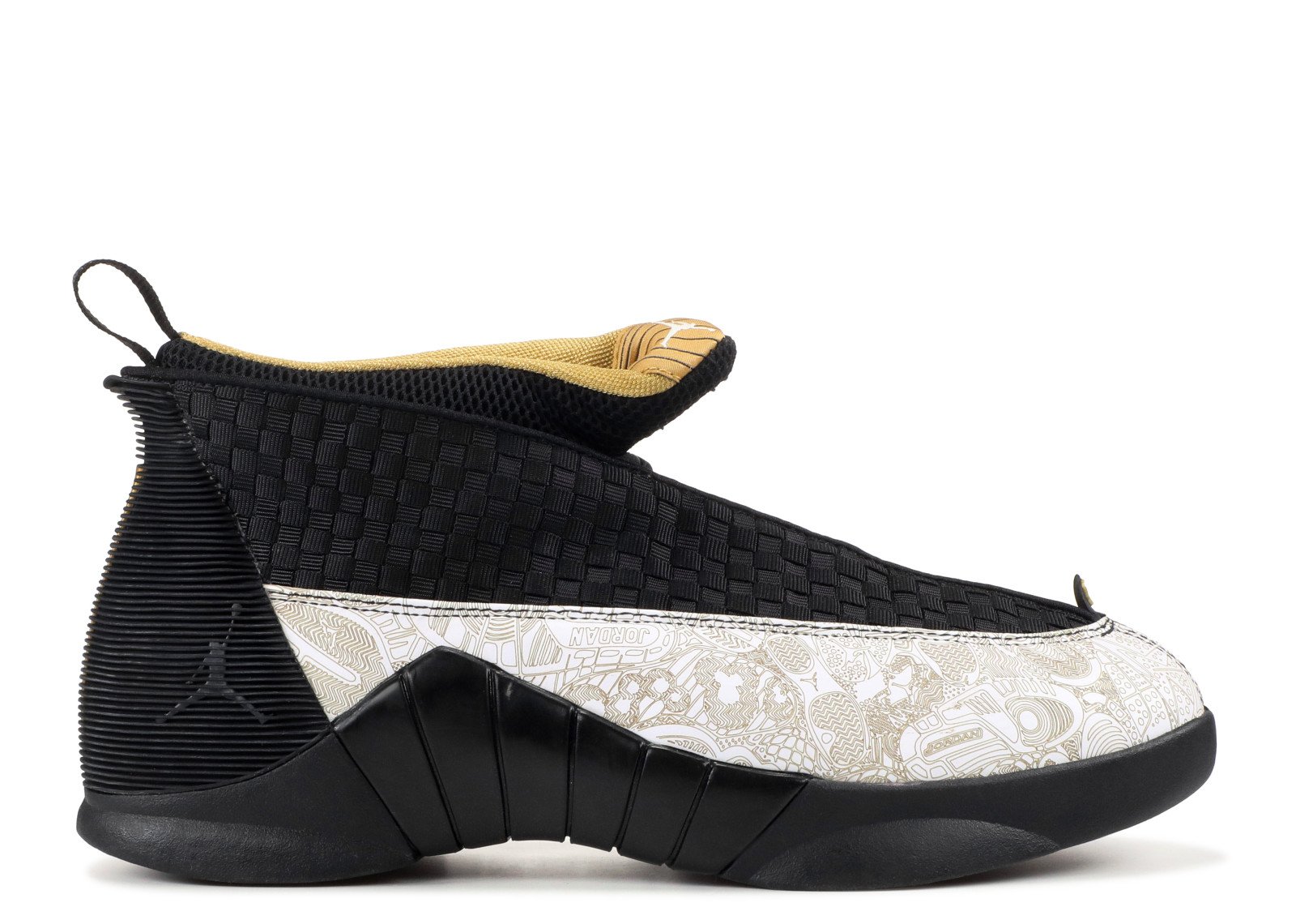Black and gold retro 15 Clearance
